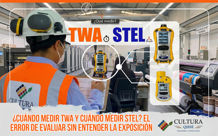 Medición TWA y STEL en evaluación de agentes químicos ocupacionales